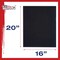 16 X 20 Inch Black Professional Art Canvas Board Panels 6 Pack - 8 Ounce Heavyweight Cotton Acid Free Canvases for Painting Acrylics and Watercolor (1 Case of 6 Single Canvas Painting Panels)